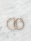 2,5mm Tube Hoops, in Rose (2,5cm diameter)