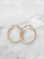 3mm Tube Hoops, in Rose (3cm diameter)