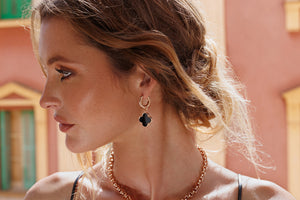 Black Palermo Earrings