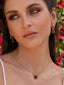 Palermo Flower Necklace, Black