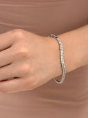 Classic Glitter Bracelet, Rhodium