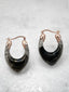 Euphrates Earrings, Black&Transparent
