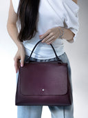 Isola Bella Bag, Real Leather in Burgundy