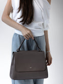 Isola Bella Bag, Real Leather in Grey