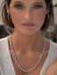 Links Necklace in Rhodium