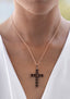 Large Cross Necklace, Silver 925