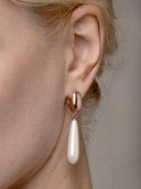 Drop Pearl Earrings, Rose