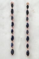 Blue Sands Earrings, Silver 925