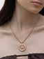 Medallion Necklace, Rose Gold Plated