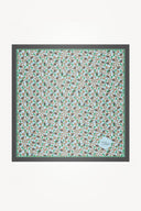 Mosaic Scarf, Dark Green 100% Silk