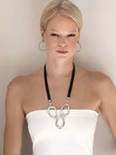 The Moirai Necklace, Rhodium Plated