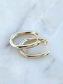 New Links Earrings, Yellow gold plating