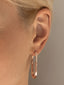Padlock Earrings, Large, Rose Gold Plated