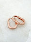 Padlock Earrings, Small, Rose Gold Plated