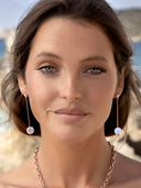 Gala Earrings, White Zircon