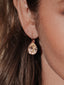 Peach Drop Earrings