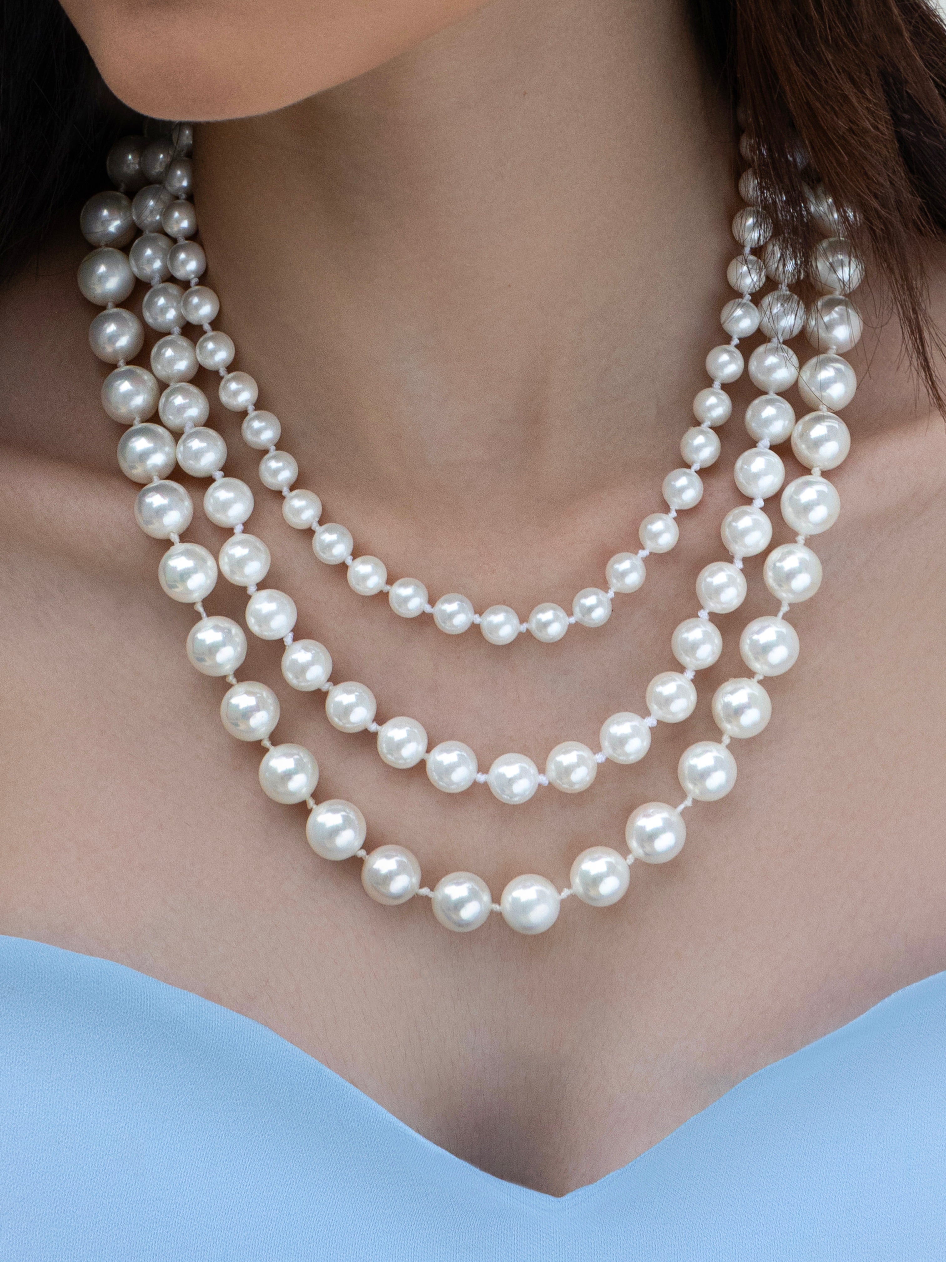 Pearl Cascade Necklace – Millo Beauty