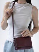 Petita Bag, Real Leather in Burgundy