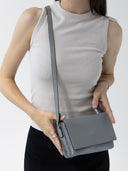 Petita Bag, Real Leather in Grey