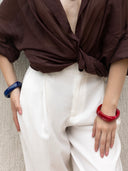 Red and blue bangles