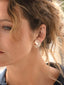 Sea Waves Earrings, Rose Gold Plated