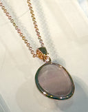 Cat Eye Rose,  Silver925 Necklace