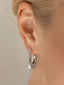 Sleek Earrings, Rhodium