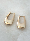 Sleek Earrings, Yellow Gold Plated