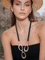 The Moirai Necklace, Rose Gold plated