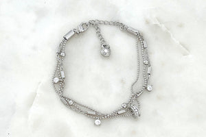Trio Rhodium Bracelet