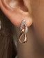 Twisted Links Earrings, Silver 925
