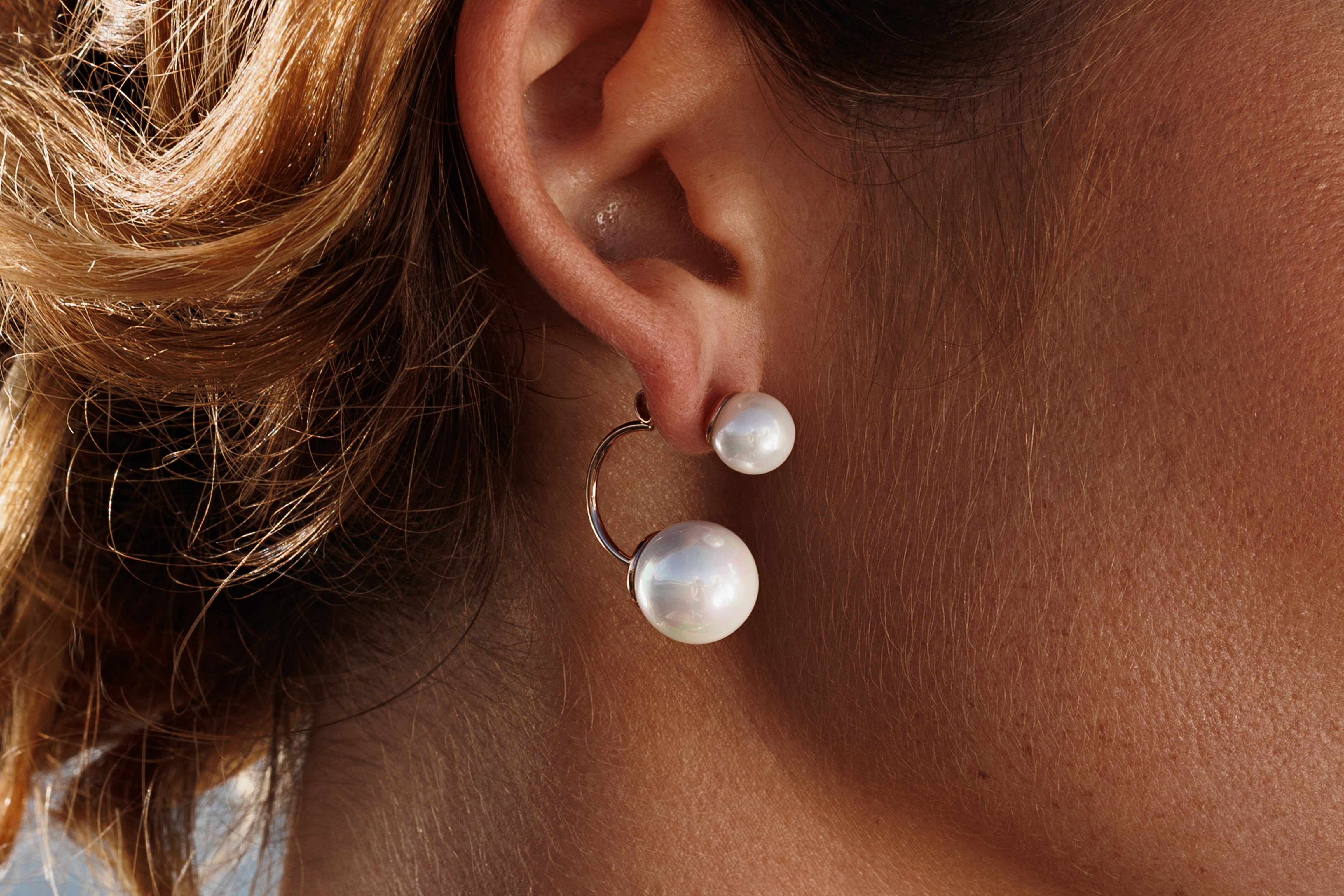 Two Pearls Earrings