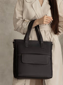 Vicenza Bag, Real Leather in Black
