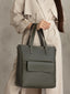 Vicenza Bag, Real Leather in Green