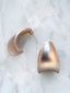 Wave Earrings, in Rose