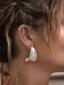 Wave Earrings, in White