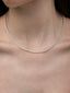 Diamanté String Necklace, Rhodium Plated