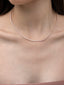Diamanté String Necklace, Rose Gold Plated