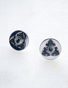 Black Flower Earrings