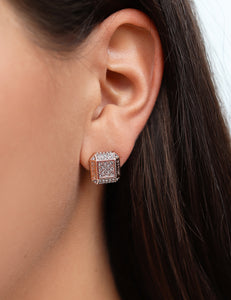 Octogonal Stud Earrings